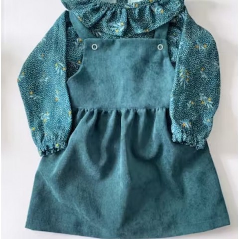 Robe velours émeraude 2 ANS...